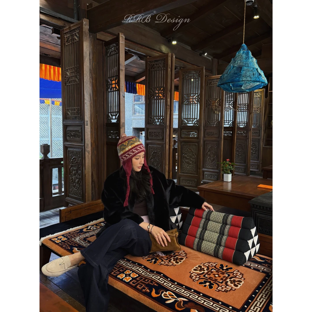 RRB Design  保暖一件过冬时髦时尚环保毛毛外套