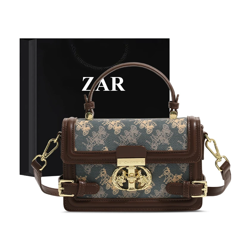 ZAR&RUILR/查瑞娜轻奢小包包女精致小众斜挎包质感洋气单肩小方包