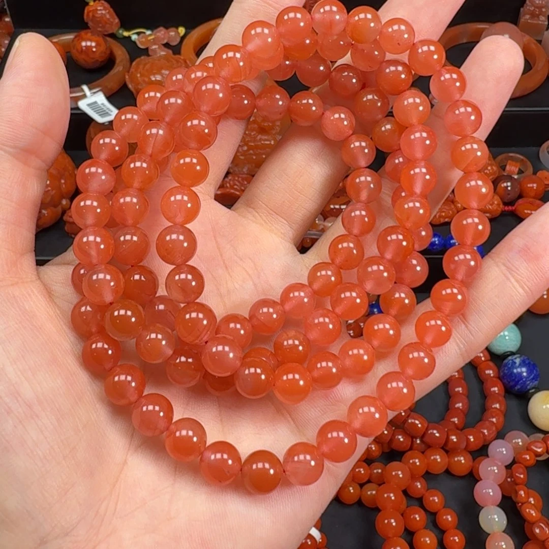 南红玛瑙未镶嵌手串8mm