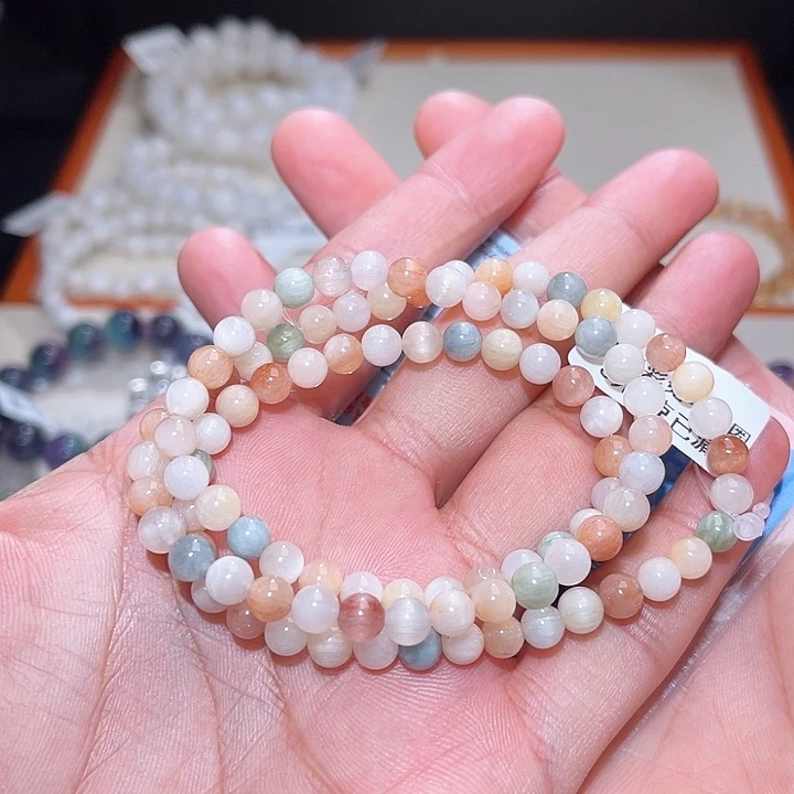水晶手链未镶嵌394号主图手串  5+