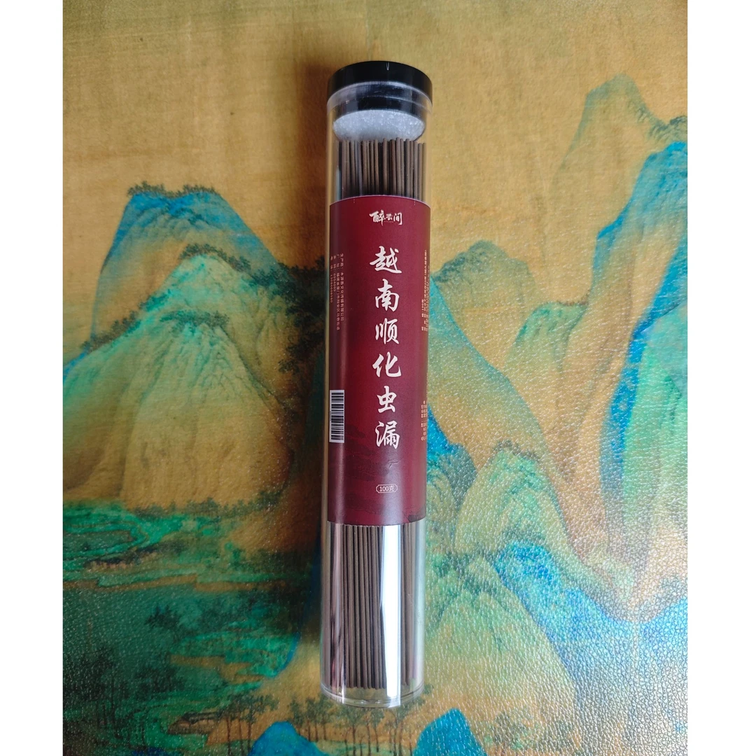 越南顺化虫漏沉香线香100克