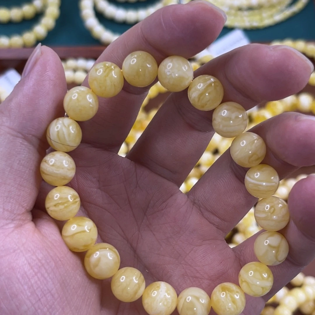 蜜蜡未镶嵌珠宝奇石10+mm浓腊虎皮