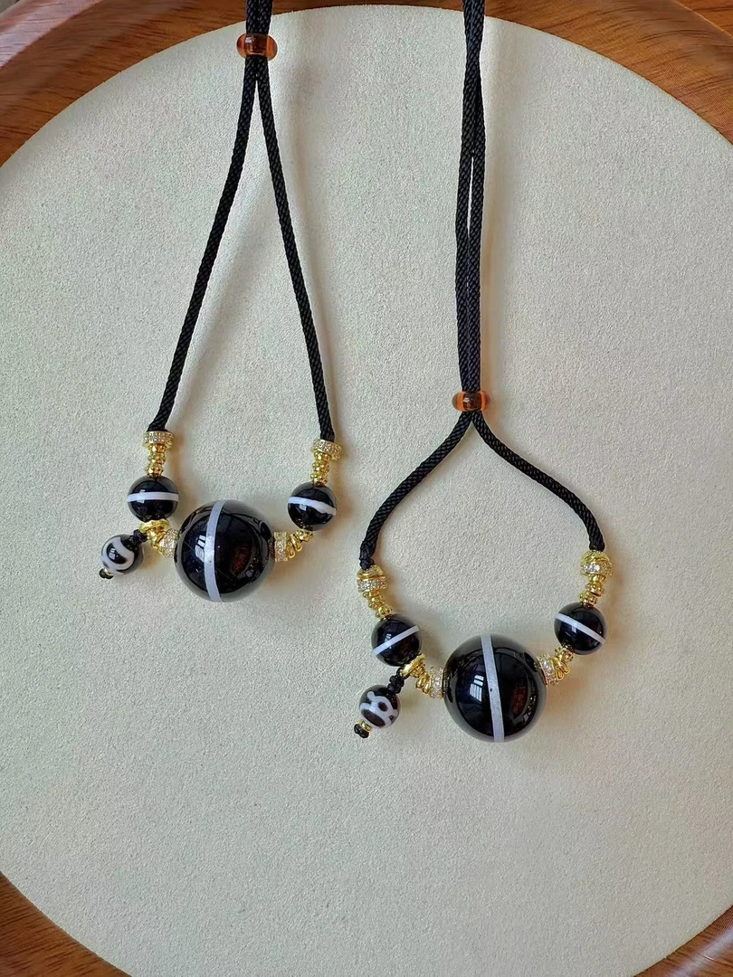 【灰姑娘原创】黑一线大药师珠路路通项链M3186多样性发一