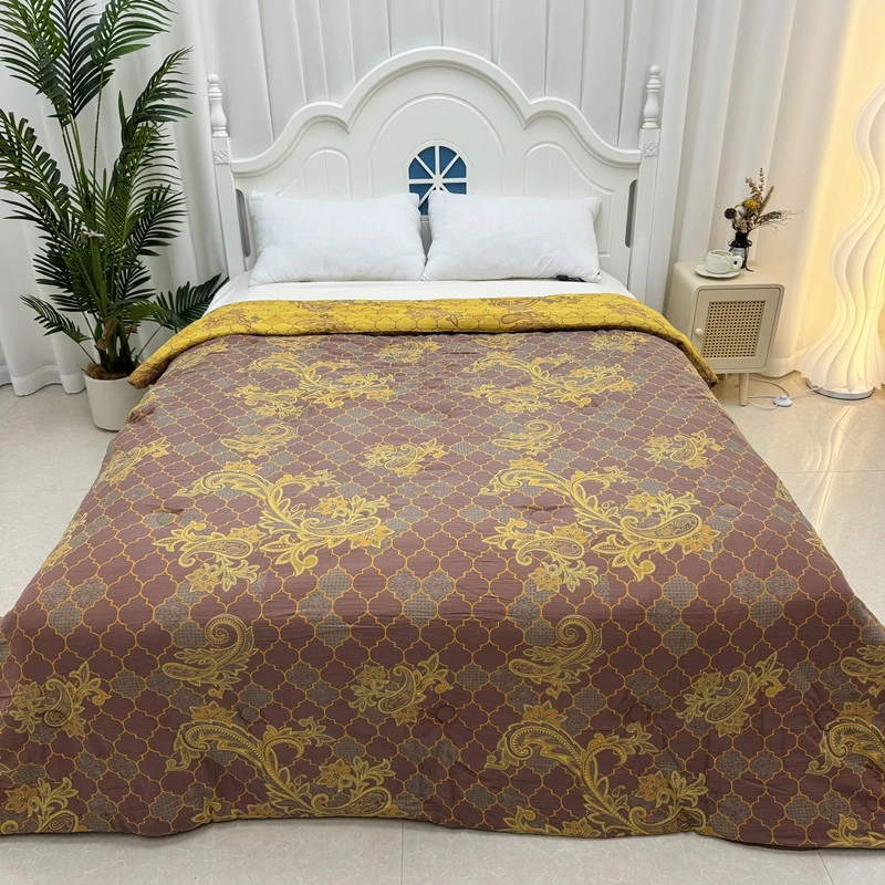 被子【雨花石】2X2.3米 纯棉全棉 轻奢高端 双层纱双人冬被子