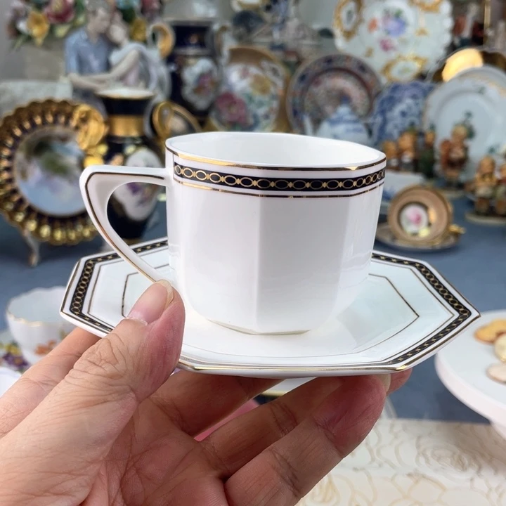 中古瓷器小房子盘子