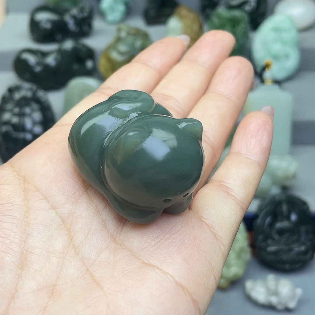 和田玉未镶嵌挂件