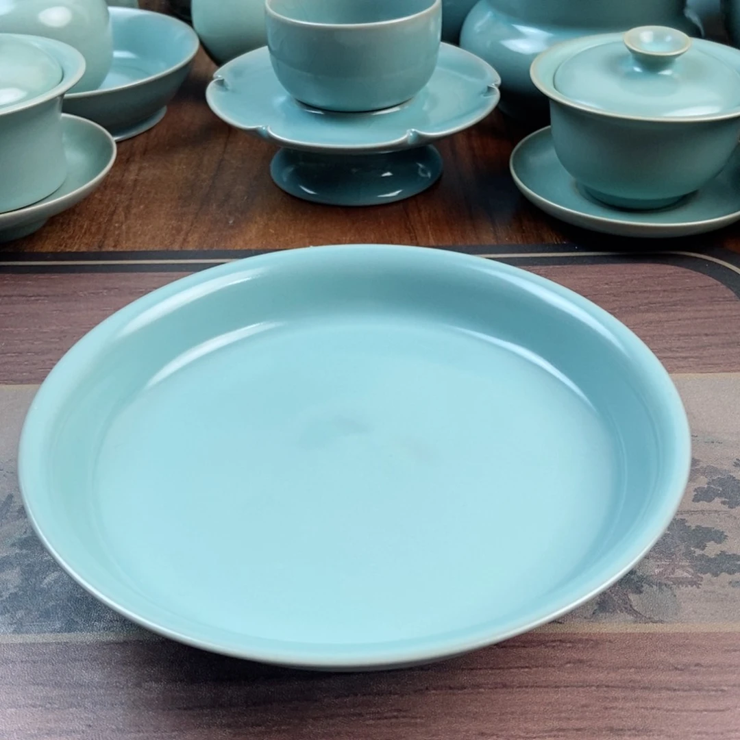 摆件陶原产地原矿汝瓷～茶器