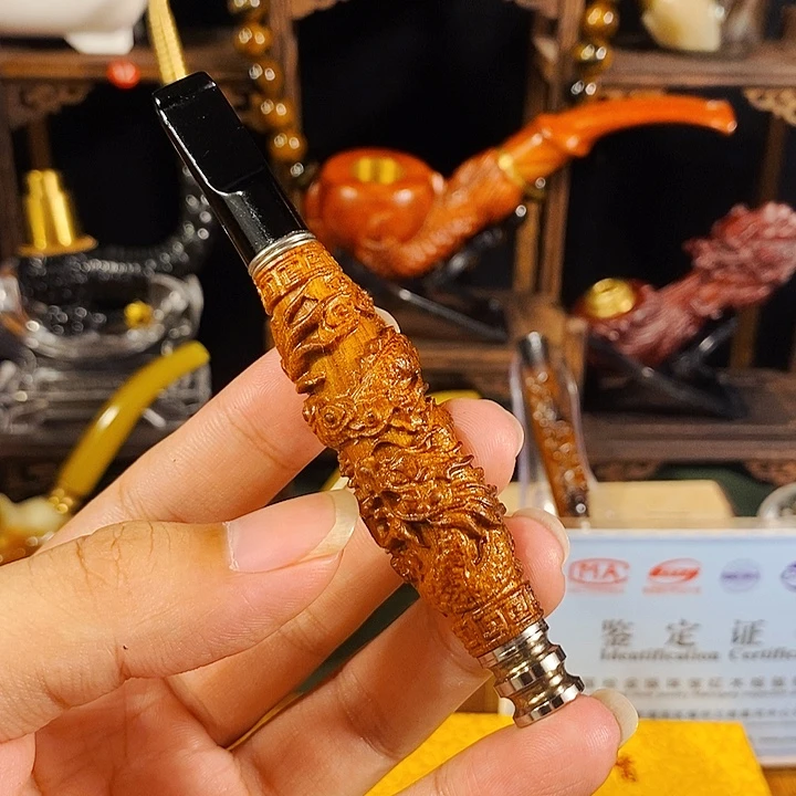 高端定制金丝楠烟嘴