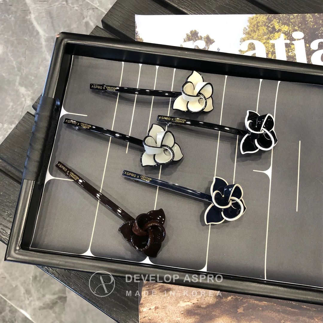 【现货】【CF✖️ASPRO合作联名款】韩国新款发夹洋气弹簧夹B6-1-AP52
