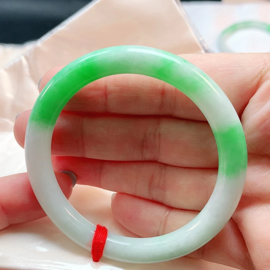 未镶嵌手镯翡翠圆条2656