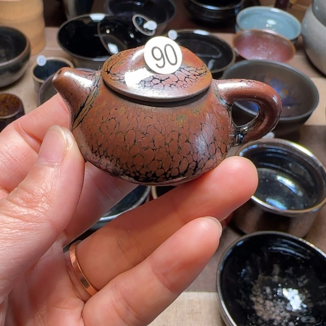 茶盏90把把壶石瓢粉油滴