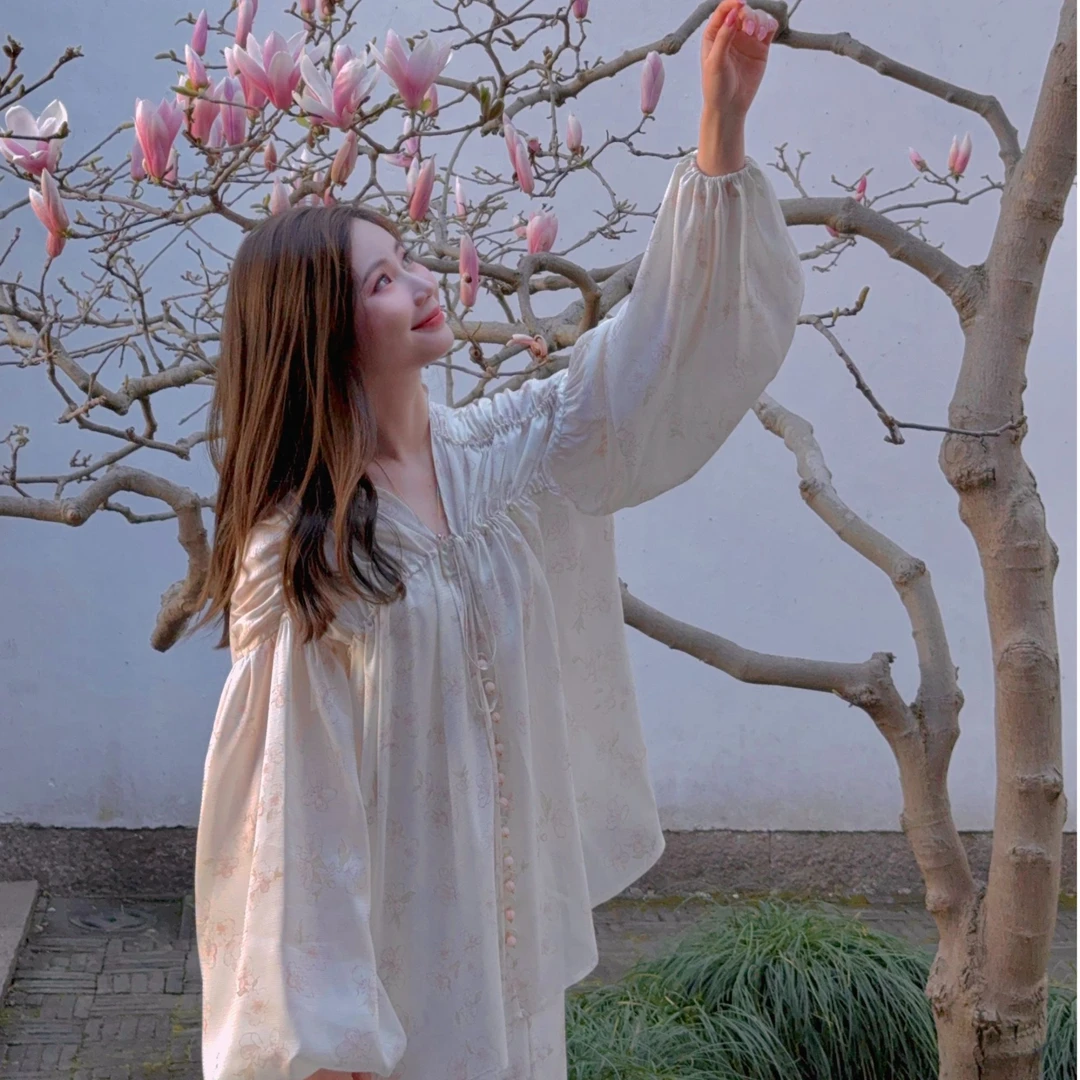 墨染之道 “樱花满枝头 遍地是温柔” 国风花罗套装FX0334