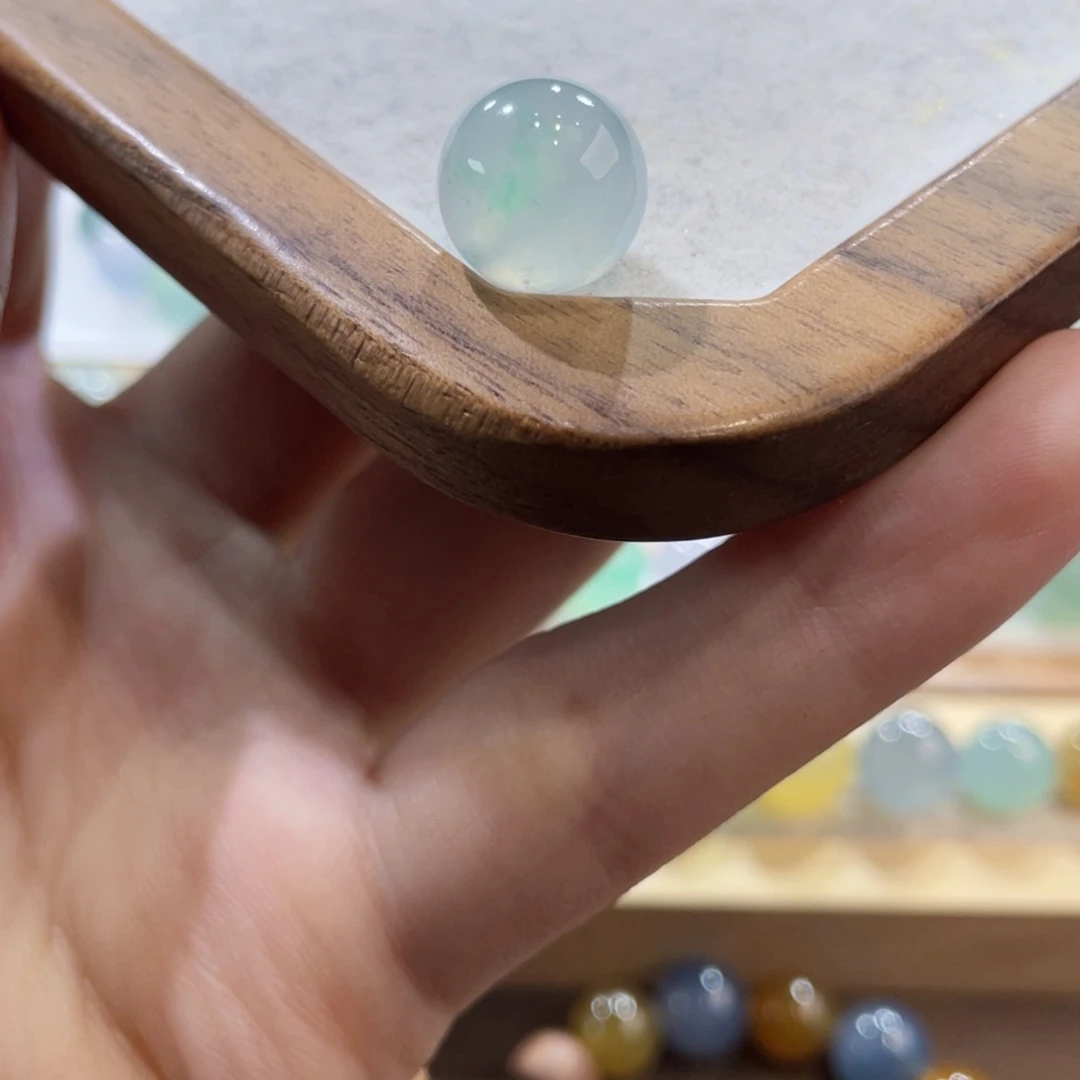 翡翠手链未镶嵌卡11.5冰飘绿