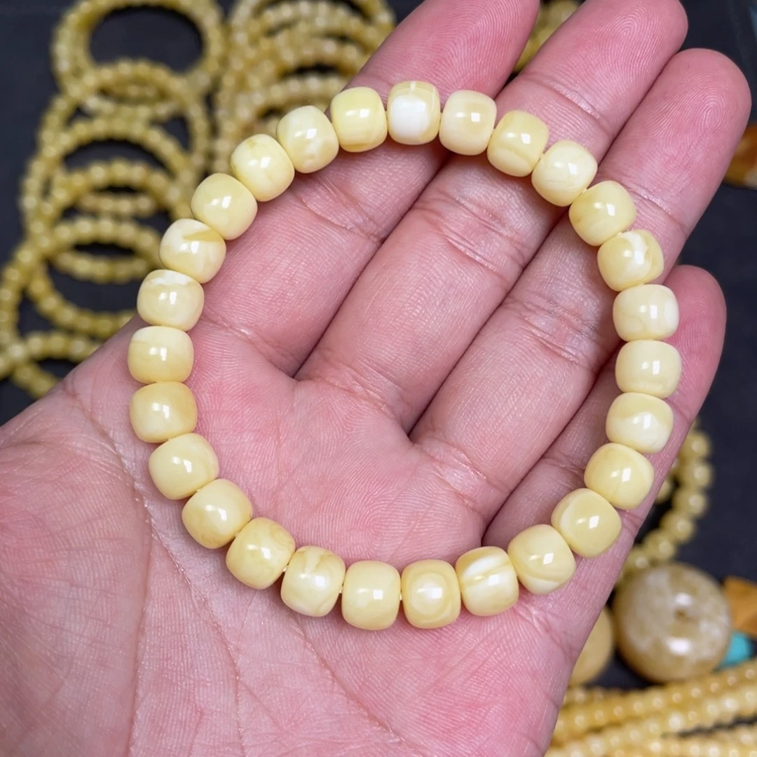 蜜蜡未镶嵌裸石蜜蜡手串8.5mm