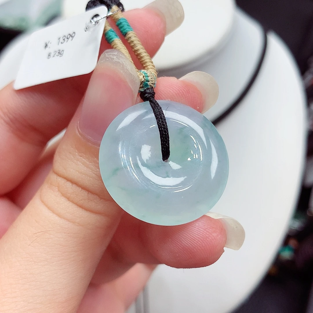 翡翠未镶嵌颈饰翡翠10，23.8/5.6