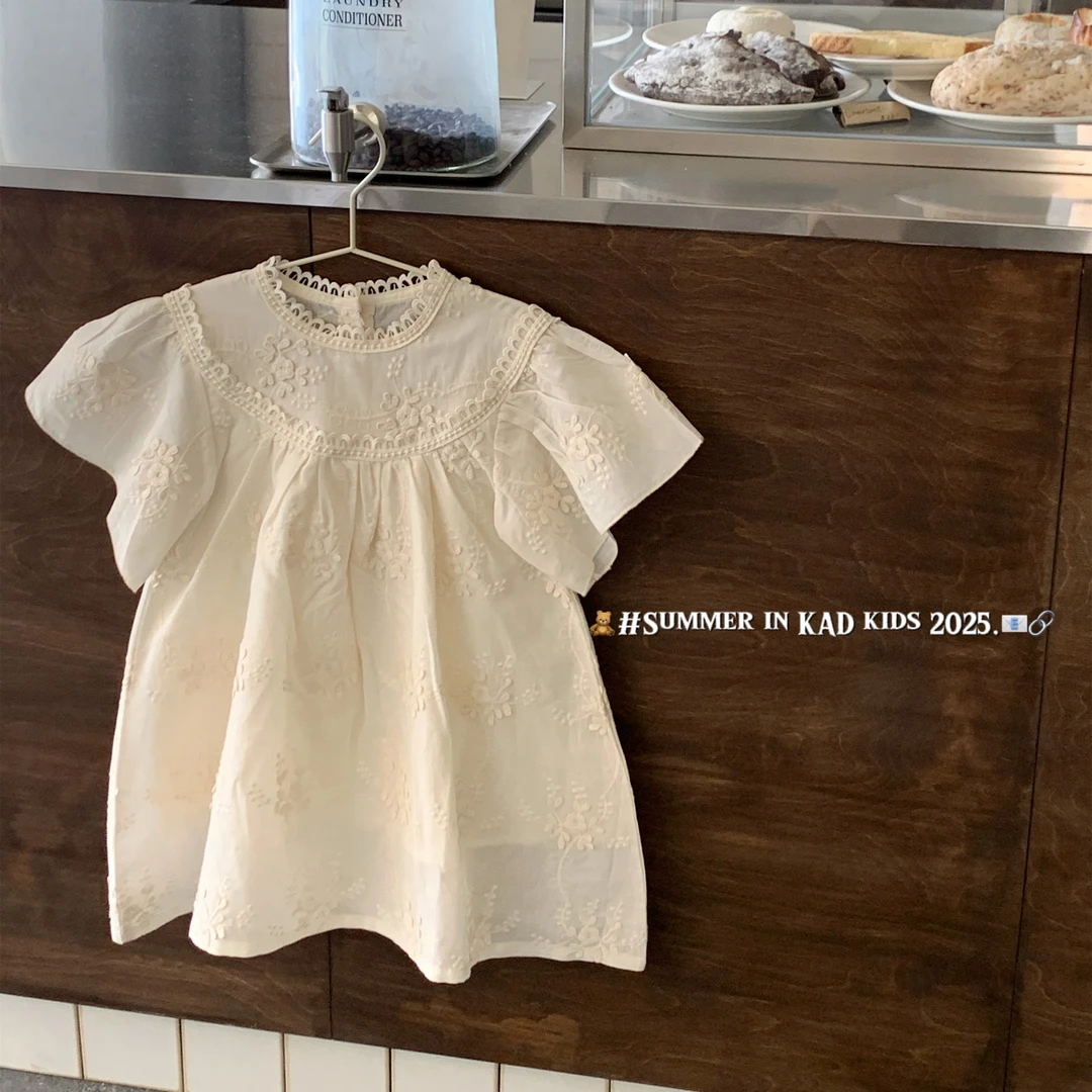 【断码清仓】K5097-棉布重工盘花 连衣裙夏季