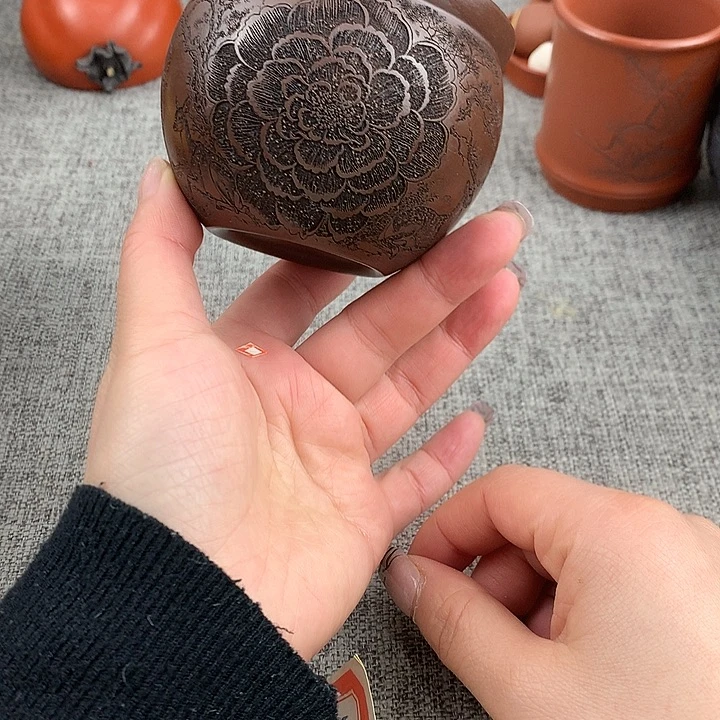 紫砂茶杯高端主人杯
