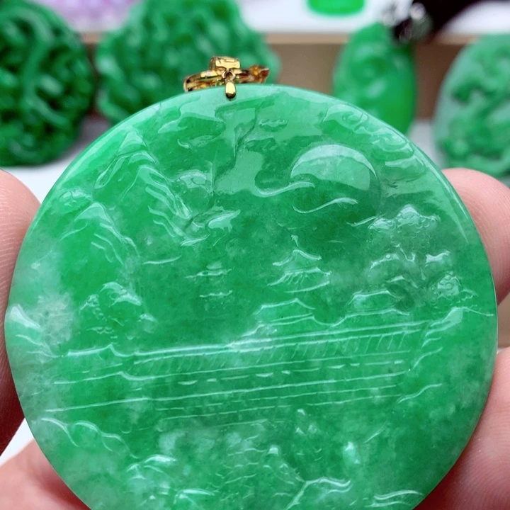 翡翠未镶嵌吊坠(不含链)