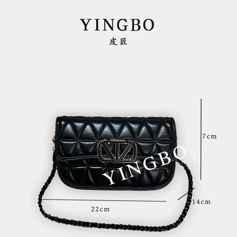 【英柏甄选】ZT-95007-黑色 然与纯小众设计感时尚单肩百搭女包