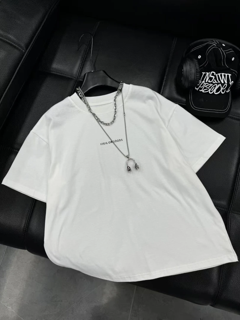 吾 2025【Y】6月13日 儿童男童女童时尚白色简约短袖T恤4257-