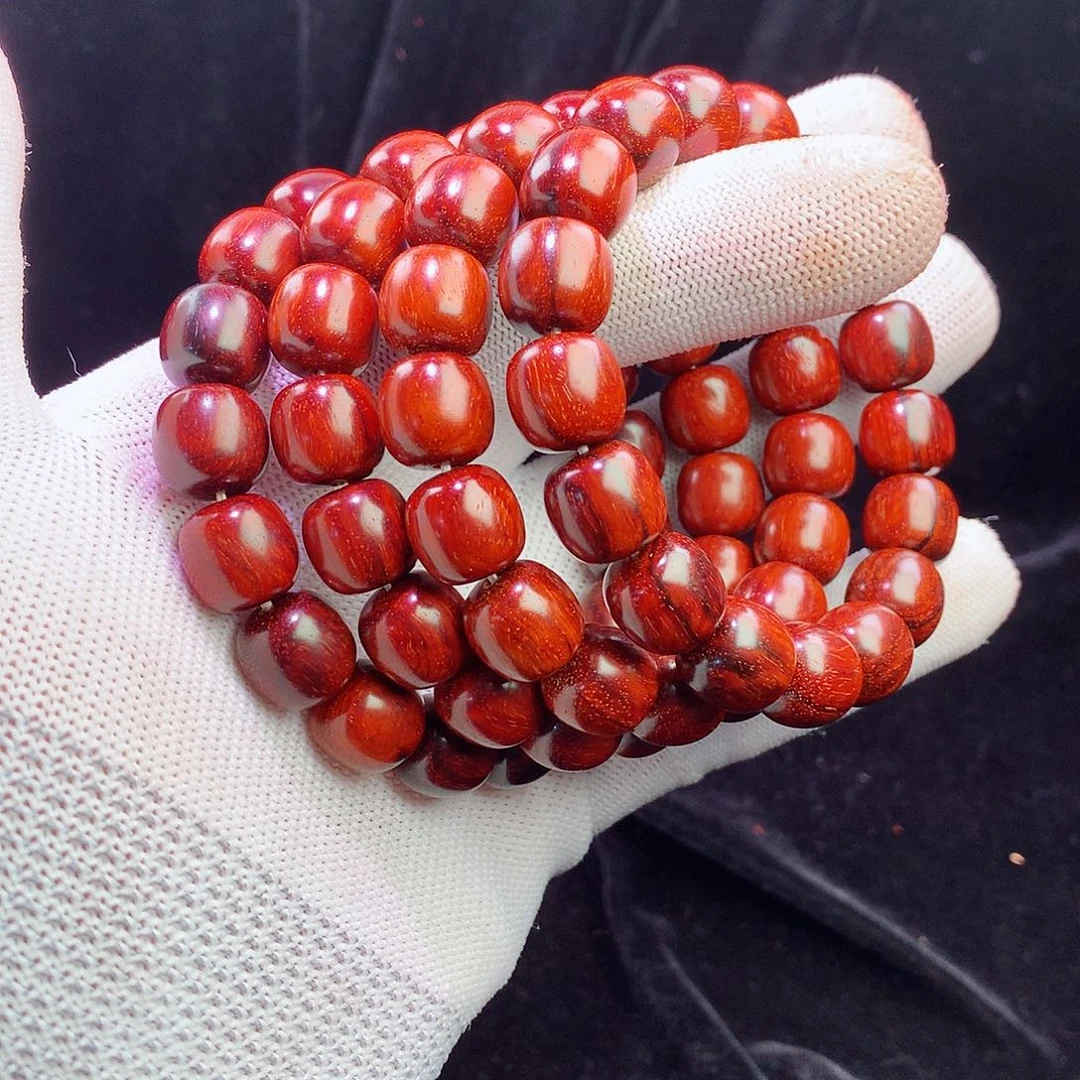 小叶紫檀手串/手链12x12琴料原汁原味超顶泥