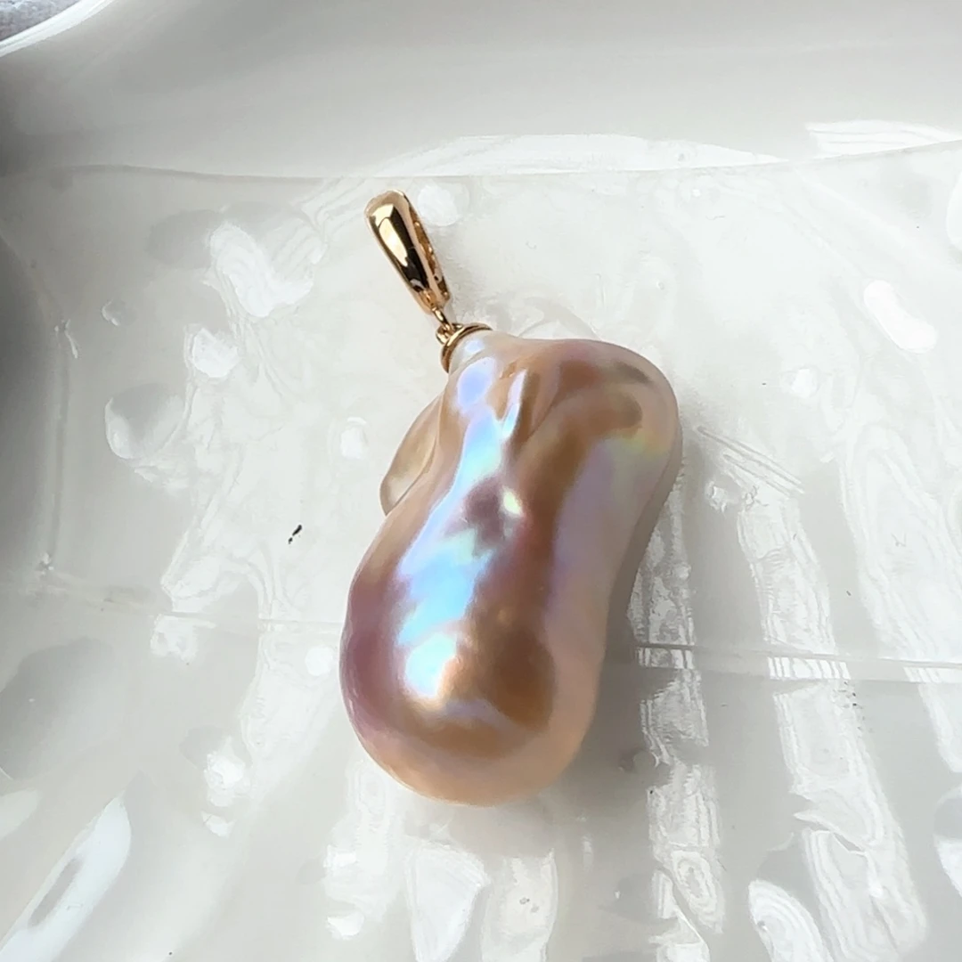 银S925镶嵌颈饰淡水珍珠