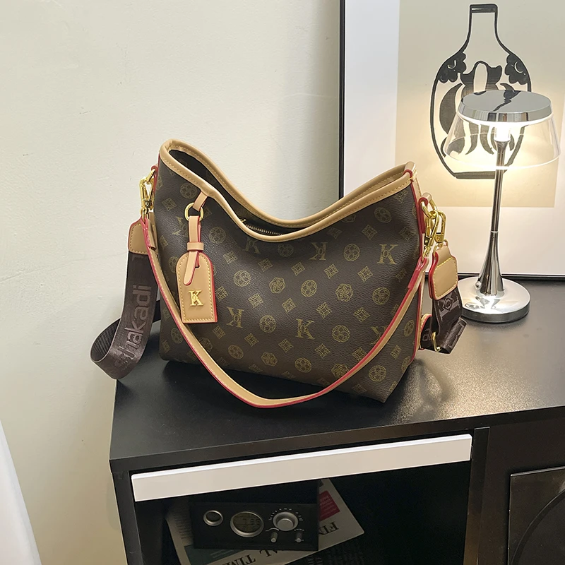 托特包通勤风单肩斜挎包轻奢女士时尚简约经典