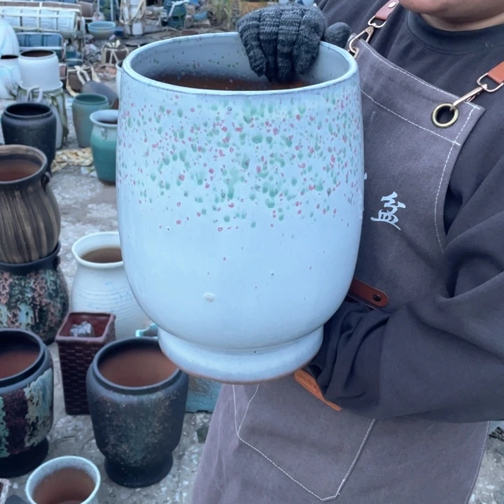 紫砂花盆口20高31正品正品