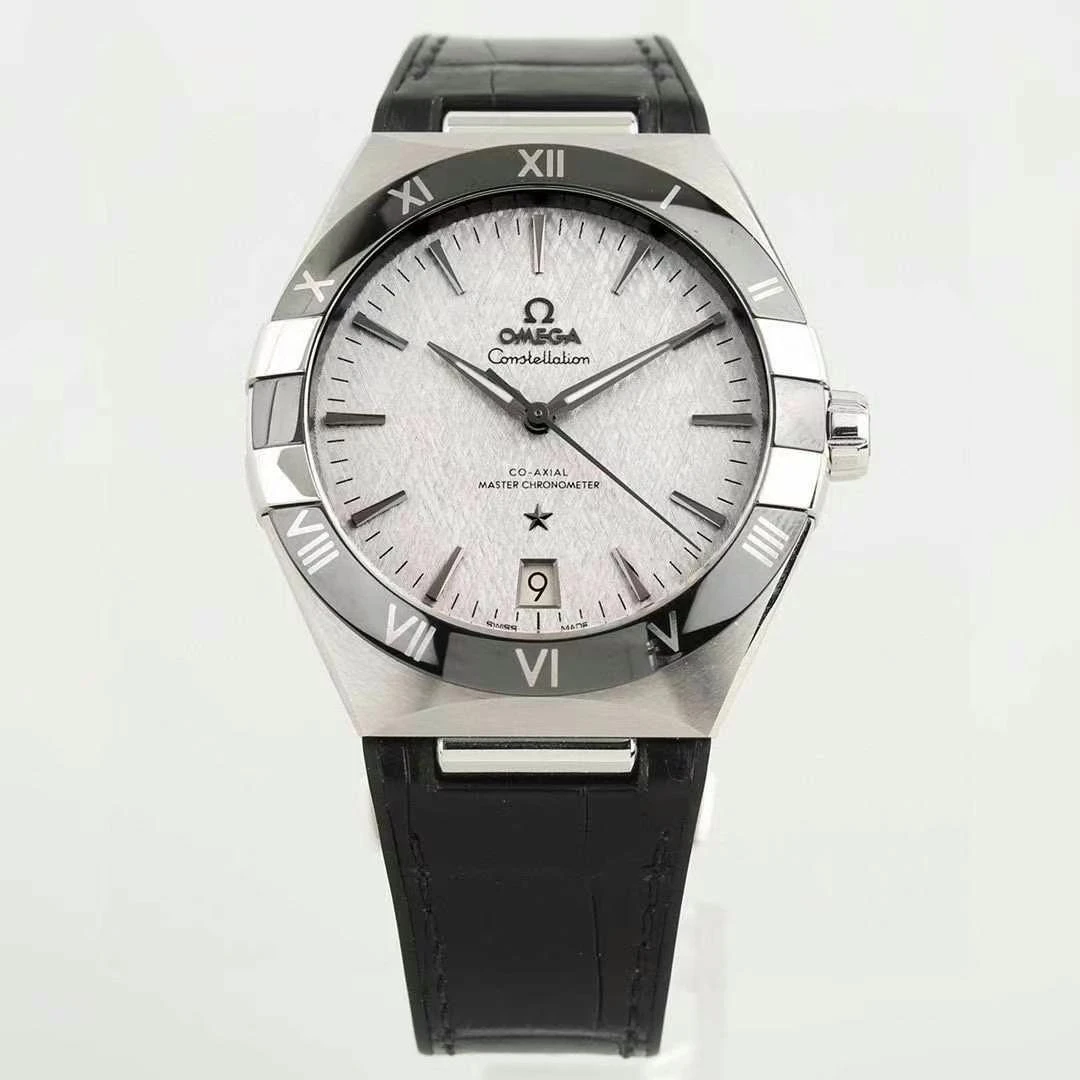 99新 Omega/欧米茄 星座曼哈顿/41表径5代陶瓷圈丝绸盘/25年全套
