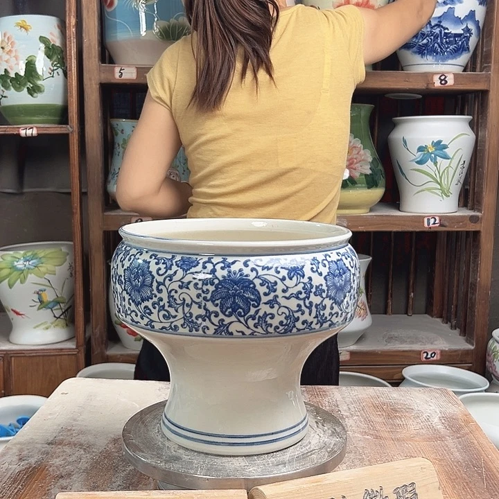 陶瓷口22青花子连新款新款陶瓷陶瓷