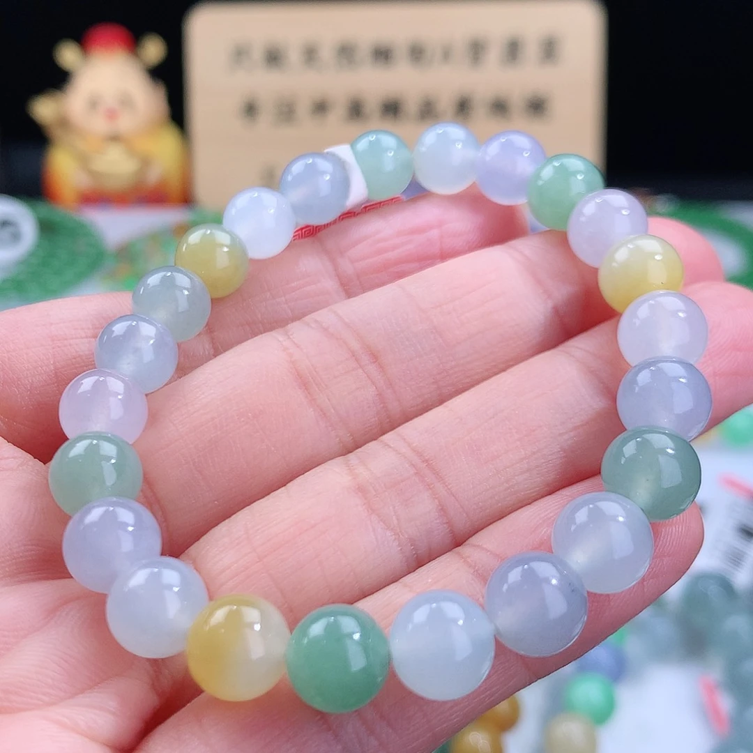 翡翠手链未镶嵌卡8mm