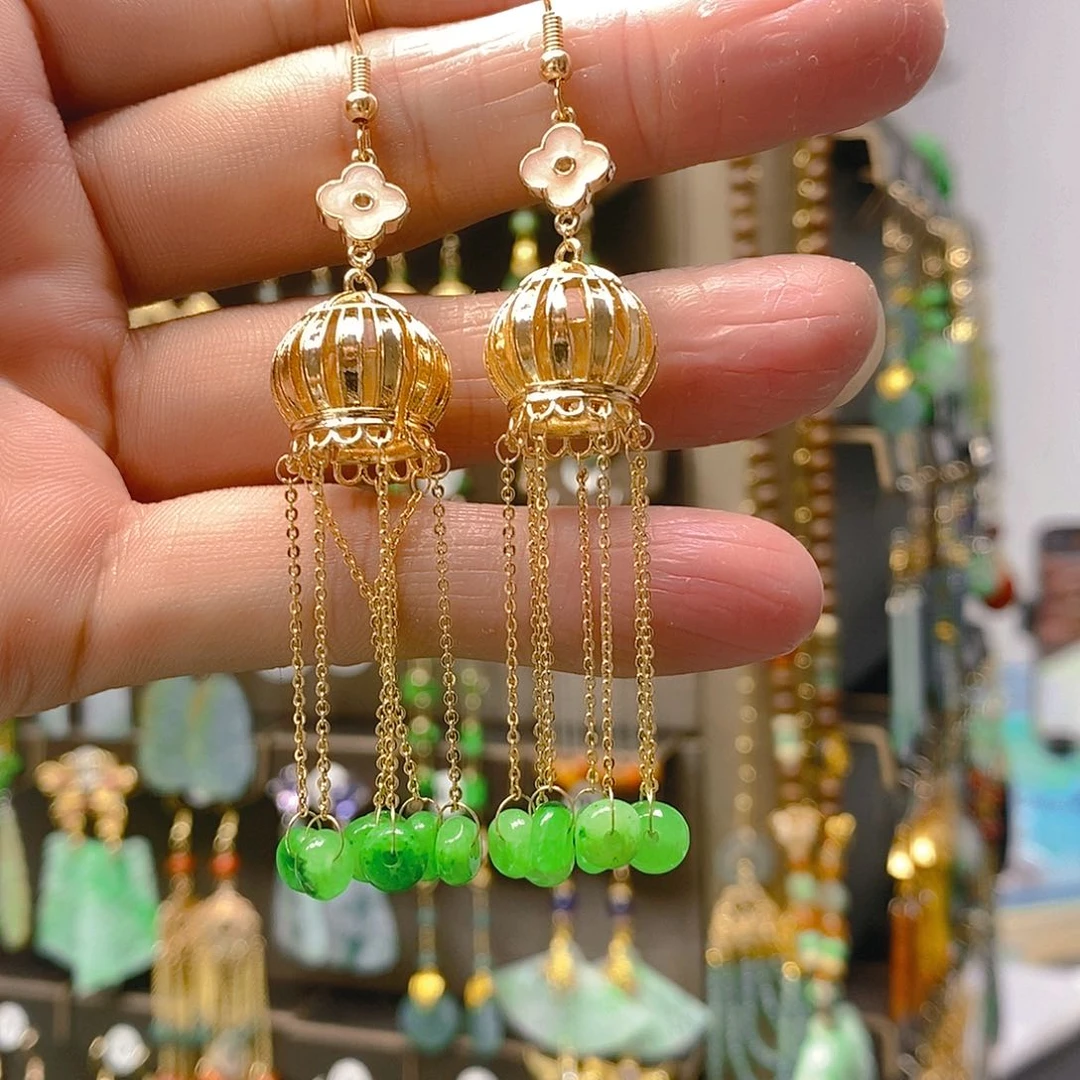 未镶嵌翡翠耳饰翡翠