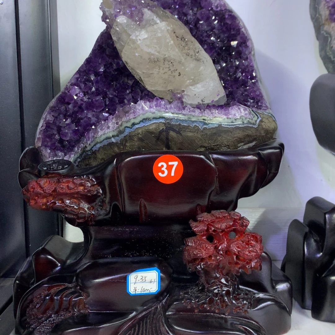 紫晶摆件未镶嵌莹