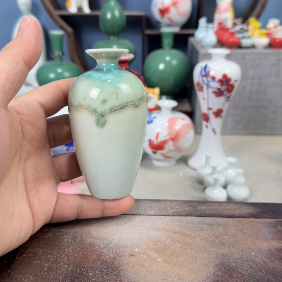 陶瓷手工小花器摆件