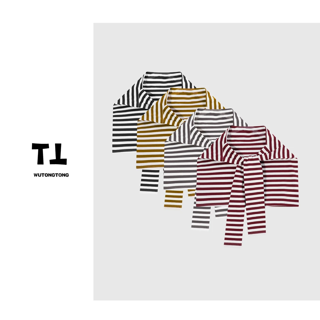 现货【吴童自制】秋季条纹针织披肩女休闲百搭时尚小衫62703