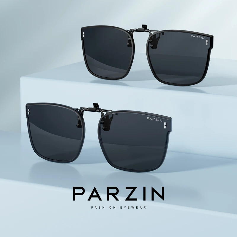 帕森近视偏光墨镜夹片男女通用翻转式轻盈便携太阳镜夹片PZ12122