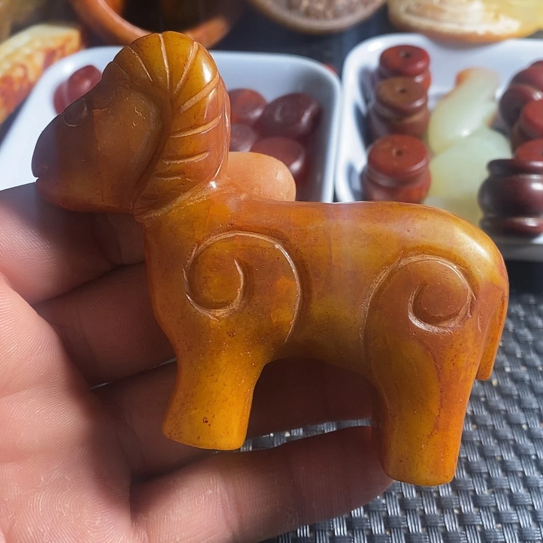 蛇纹石玉合金颈饰