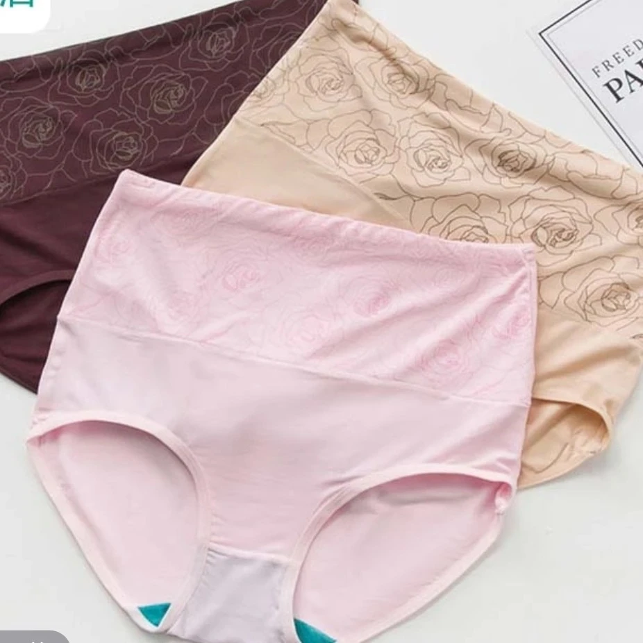 ab内裤女士平角裤高腰收腹裤抗菌提臀弹力透气女生短裤1868