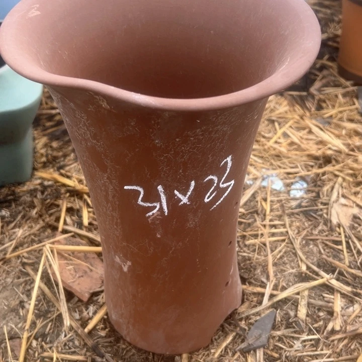 紫砂兰花盆微瑕高31