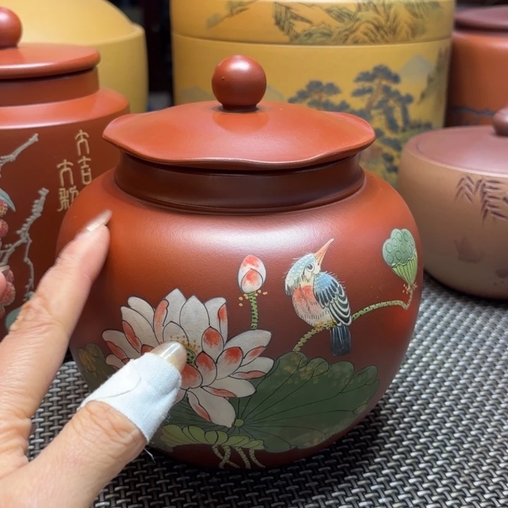 紫砂茶叶罐中高端紫砂茶叶罐