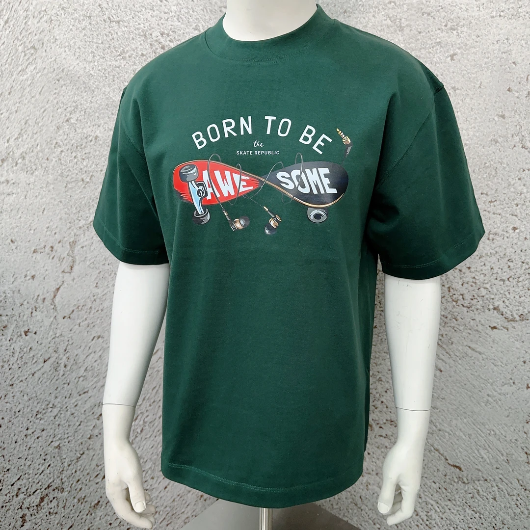 【15号链接】滑板耳机- -320克重磅短袖