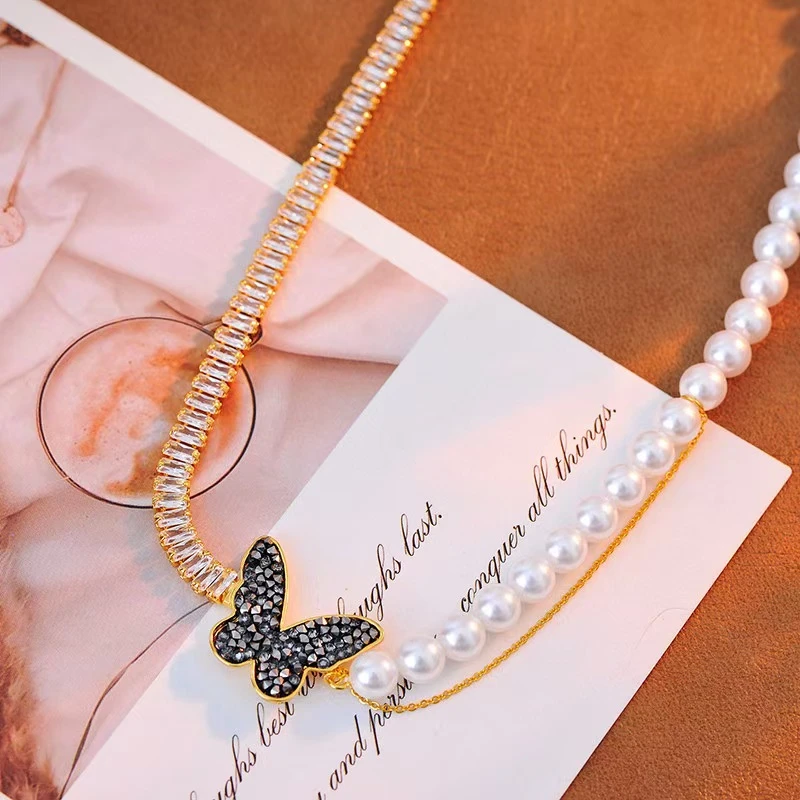 铜合金项链 a100---高版本重工轻奢百搭ab项链