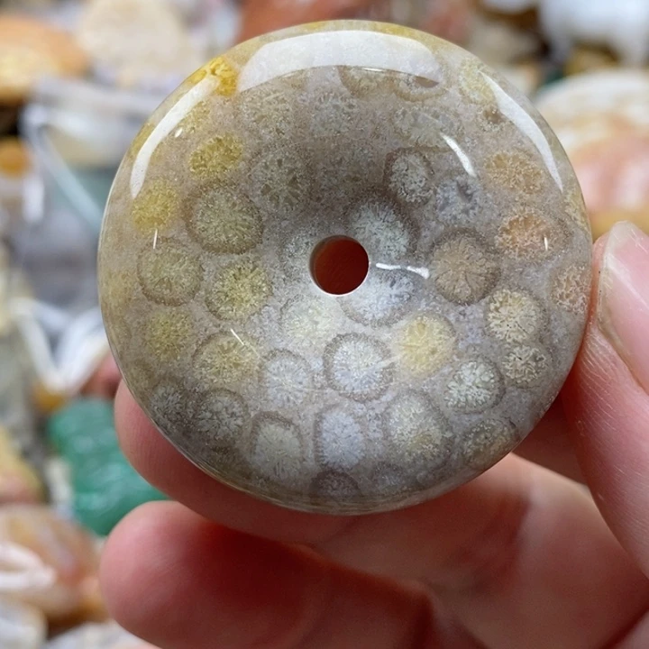 硅化珊瑚（珊瑚玉）未镶嵌颈饰