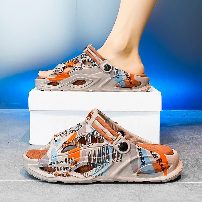 凉鞋男夏季外穿防滑防臭青少年运动两用开车涉水耐磨沙滩大码拖鞋