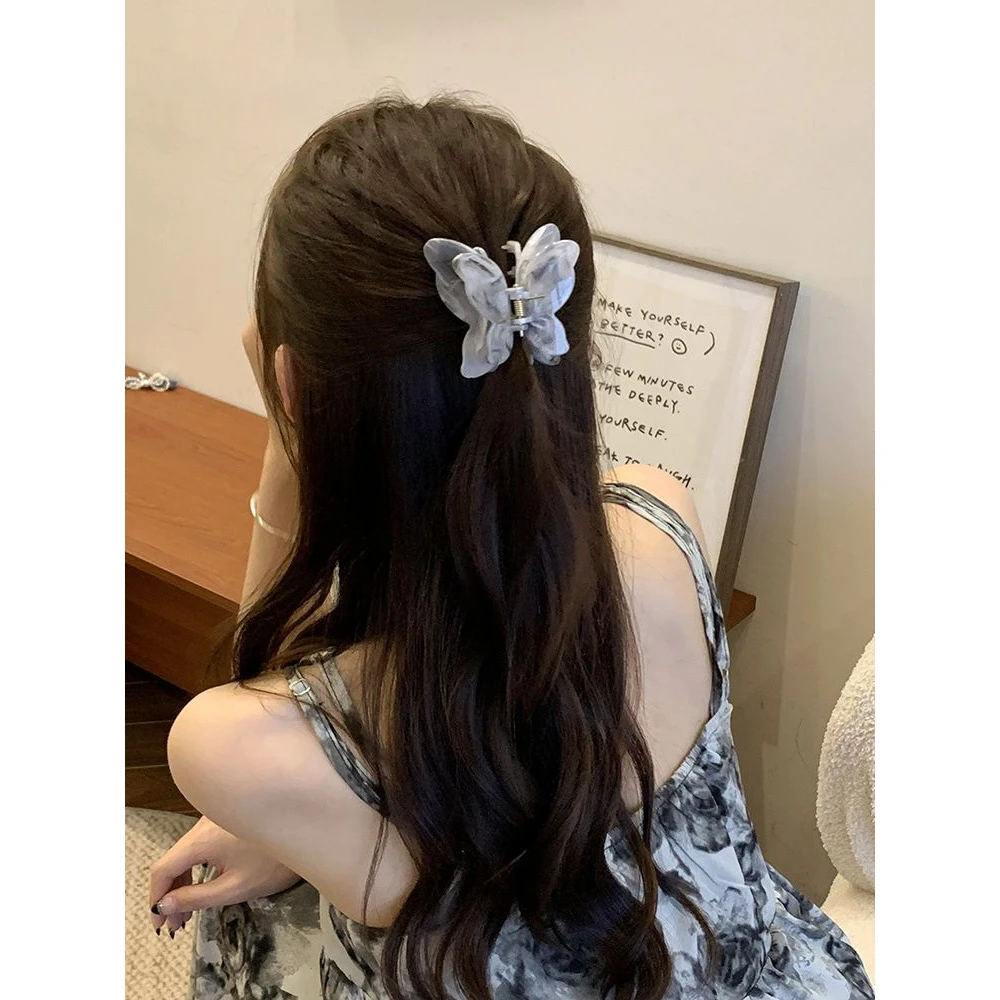 韩风珍珠抓夹小号发夹女后脑勺发卡小巧鲨鱼夹发抓迷你小夹子头饰