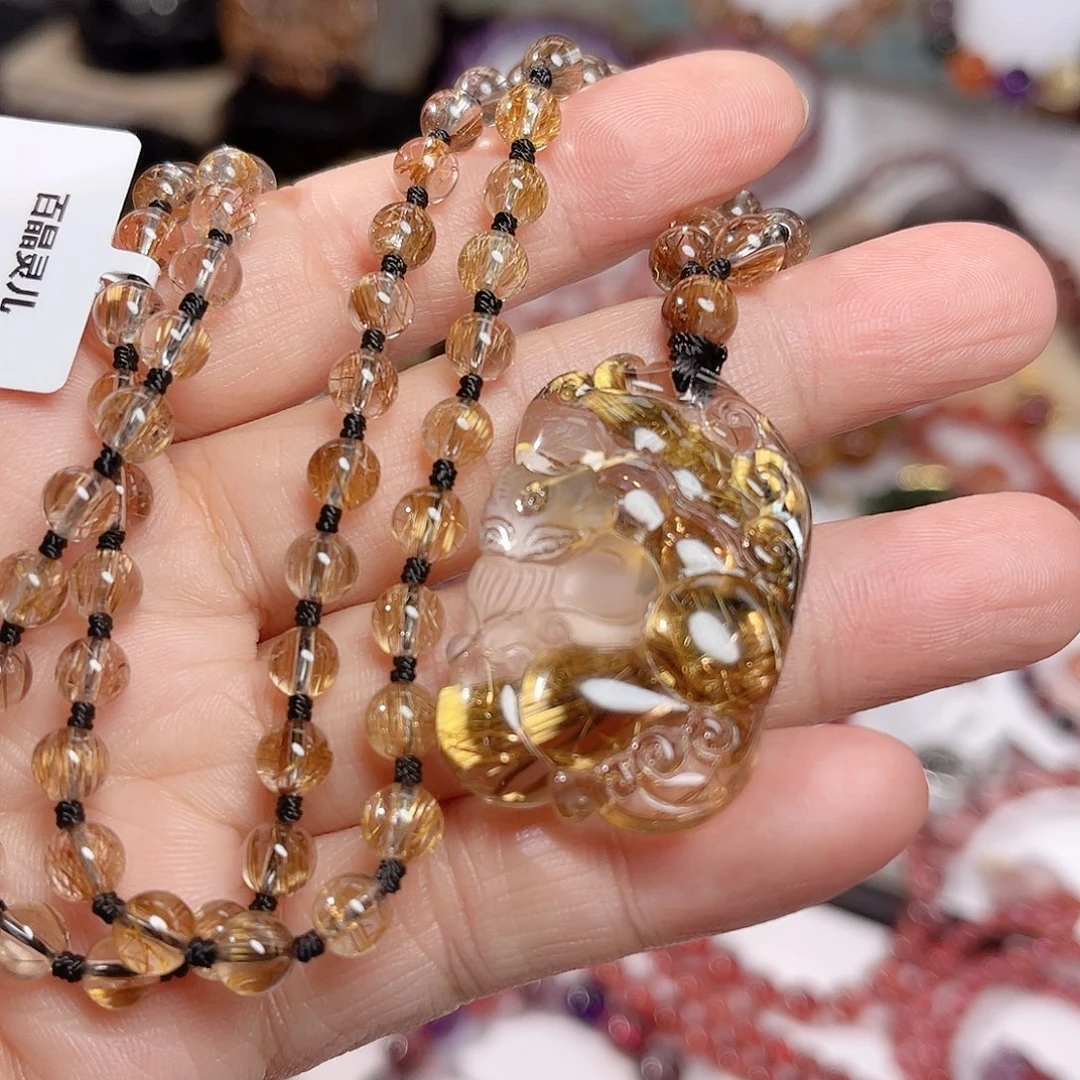 颈饰水晶未镶嵌多样性发一