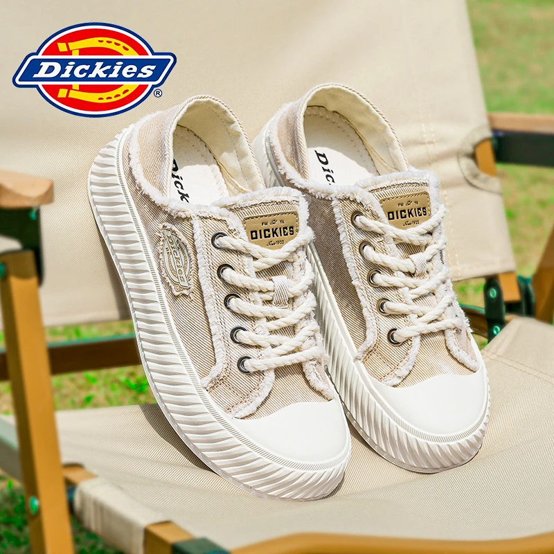 【Tina专属】Dickies帆布鞋情侣款2025新款秋季薄款一脚蹬男鞋女鞋