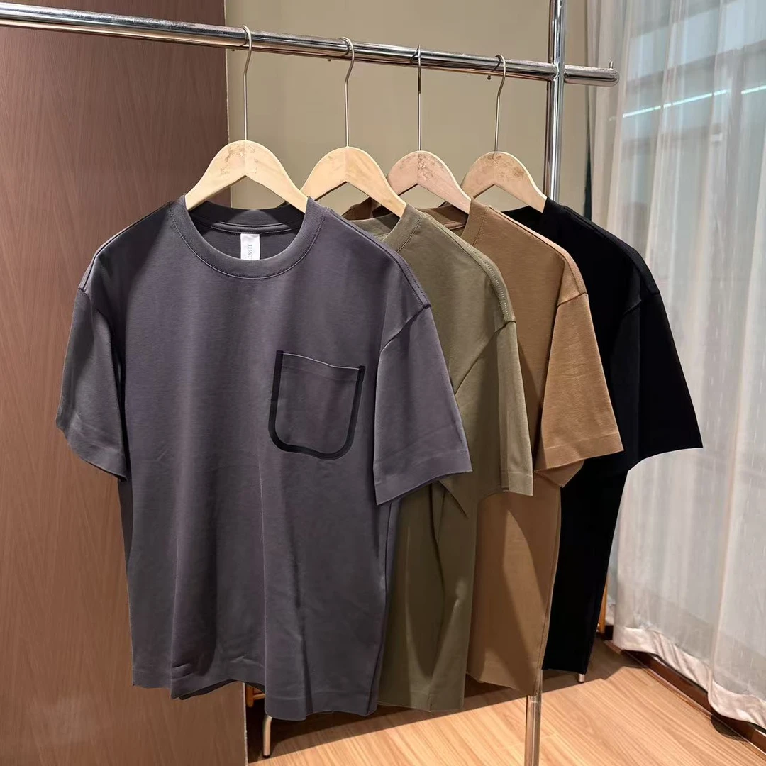 丝滑贴布设计个性休闲短袖T恤 83908 DM24F477