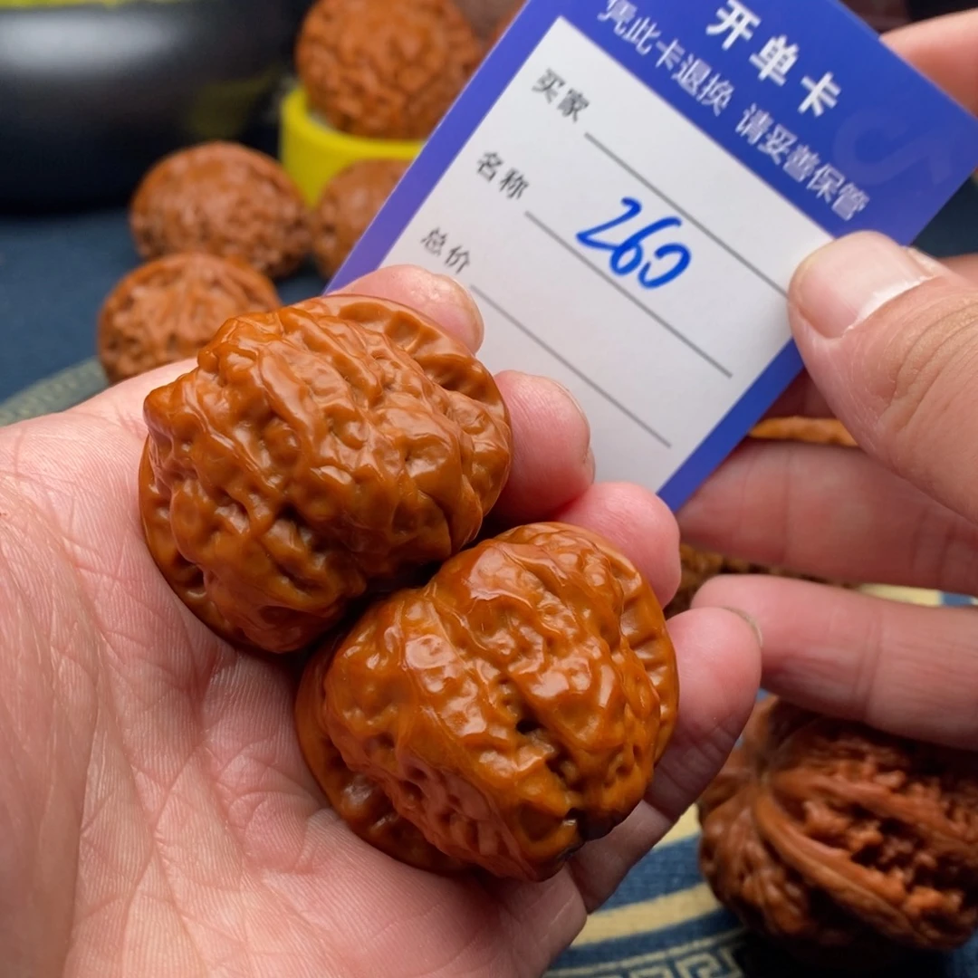 文玩核桃把件蛤蟆头41