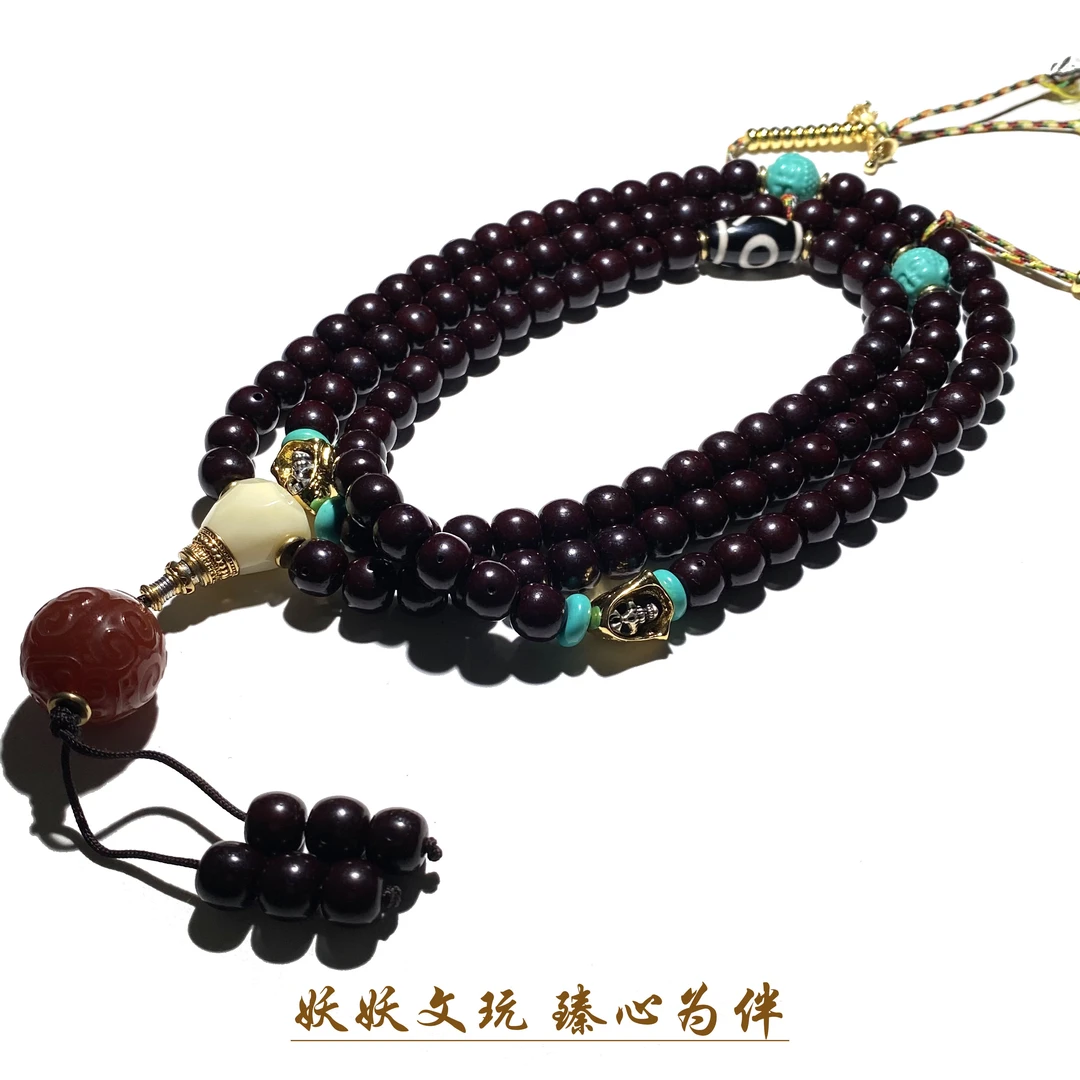 【K194】星月菩提老型配饰搭配设计款108长串 尺寸9mm左右 略有缩尺